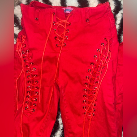 Mid rise edikted lace up pants - Picture 3 of 5